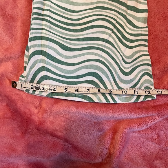 Machine Green Swirl High-Waisted Flare Jeans Size 3 - Picture 12 of 12